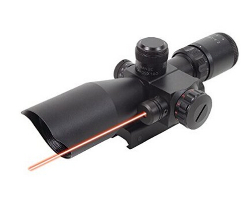 2.5-10 x 40mm Riflescope with Red Laser
